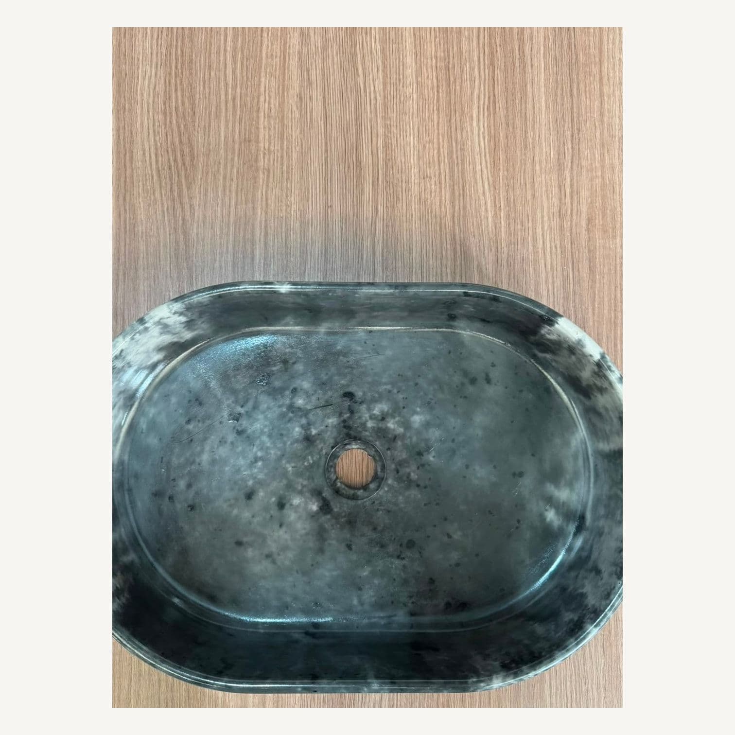 Bacha oval marmolado